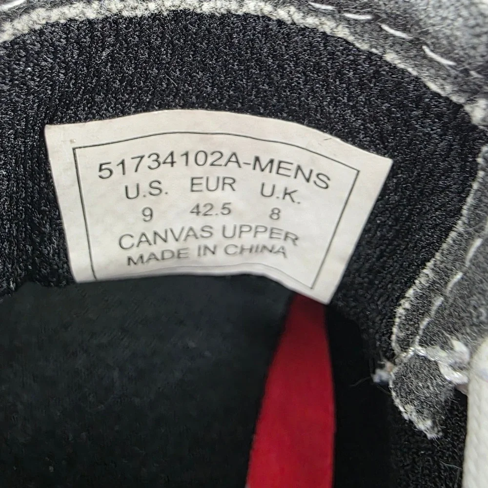 Levis Boat‎ Shoes Men Sz 9 Dark Gray Canvas Dock Deck Nautical Coastal Resort
